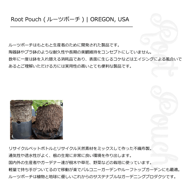 ルーツポーチ　rootpouch 植木鉢　おしゃれ